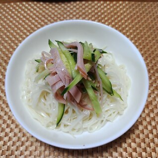 きゅうりのナムルそうめん